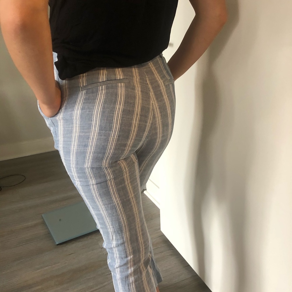 Mango striped pants in blue - Picture 5 of 6